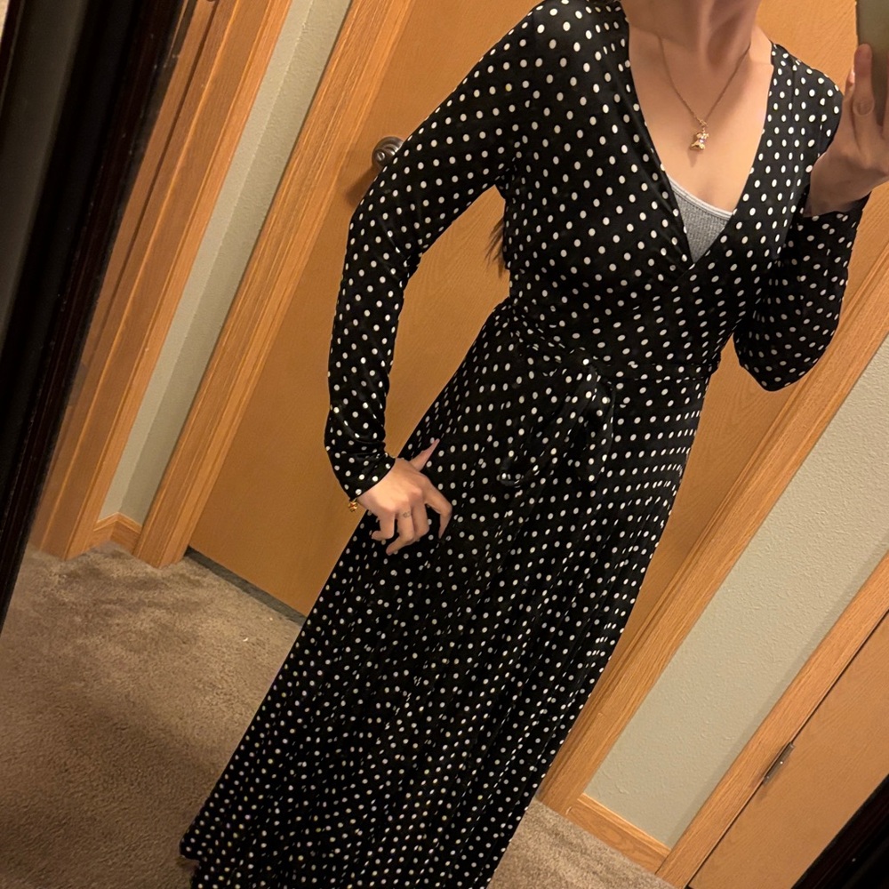 Carolina Herrera polka dot dress